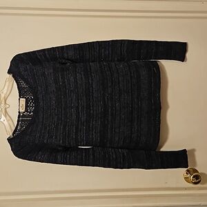 Hollister shimmery Black sweater